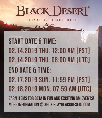 Black Desert: Финальная бета пройдет в Black Desert в феврале (XBOX)
